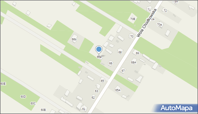 Wola Chodkowska, Wola Chodkowska, 66a, mapa Wola Chodkowska