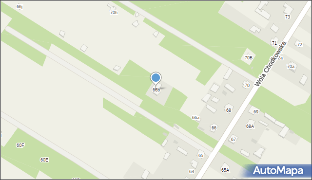 Wola Chodkowska, Wola Chodkowska, 66b, mapa Wola Chodkowska