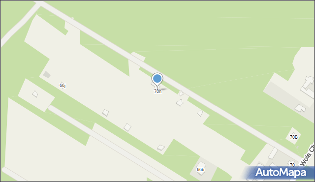 Wola Chodkowska, Wola Chodkowska, 70h, mapa Wola Chodkowska