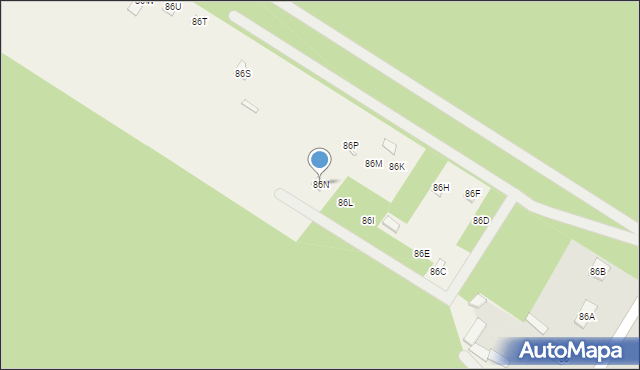 Wola Chodkowska, Wola Chodkowska, 86N, mapa Wola Chodkowska