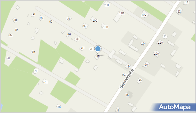 Wola Chodkowska, Wola Chodkowska, 9D, mapa Wola Chodkowska