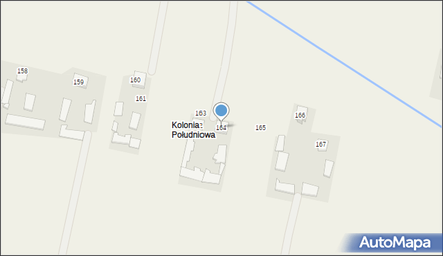 Wola Chomejowa, Wola Chomejowa, 164, mapa Wola Chomejowa