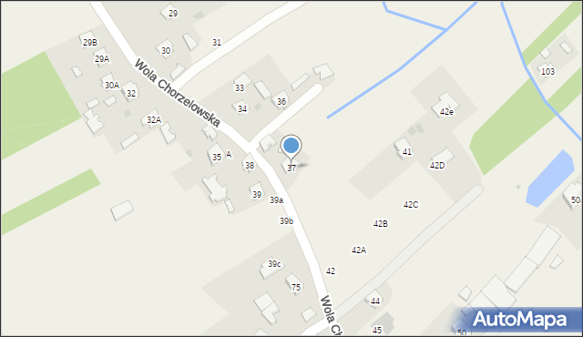 Wola Chorzelowska, Wola Chorzelowska, 37, mapa Wola Chorzelowska