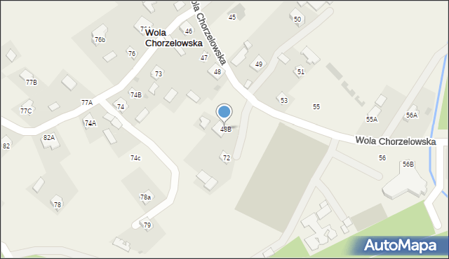 Wola Chorzelowska, Wola Chorzelowska, 48B, mapa Wola Chorzelowska