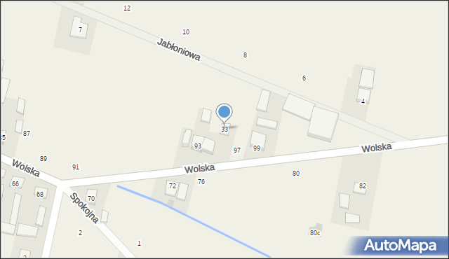 Wola Chynowska, Wola Chynowska, 33, mapa Wola Chynowska