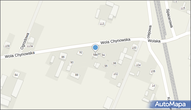 Wola Chynowska, Wola Chynowska, 59b, mapa Wola Chynowska