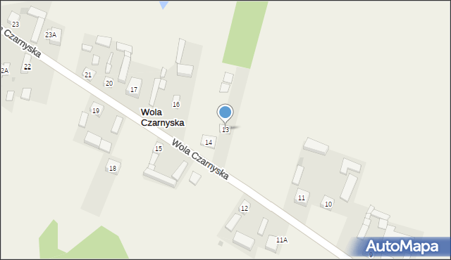 Wola Czarnyska, Wola Czarnyska, 13, mapa Wola Czarnyska