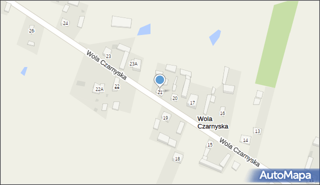 Wola Czarnyska, Wola Czarnyska, 21, mapa Wola Czarnyska
