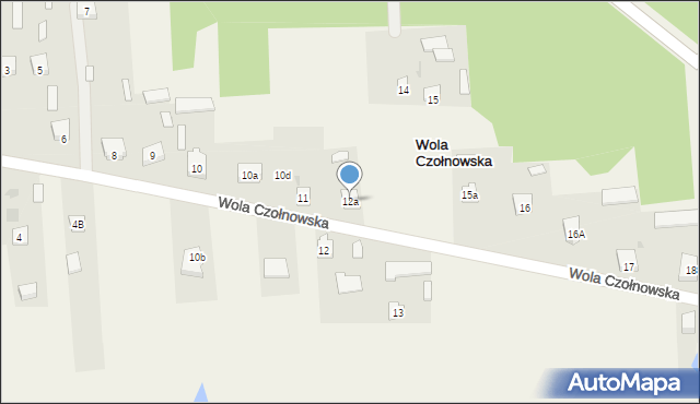 Wola Czołnowska, Wola Czołnowska, 12a, mapa Wola Czołnowska