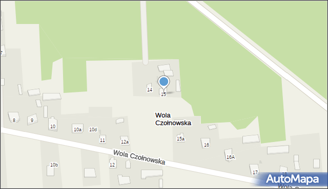 Wola Czołnowska, Wola Czołnowska, 15, mapa Wola Czołnowska