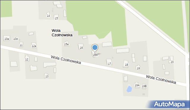 Wola Czołnowska, Wola Czołnowska, 16A, mapa Wola Czołnowska