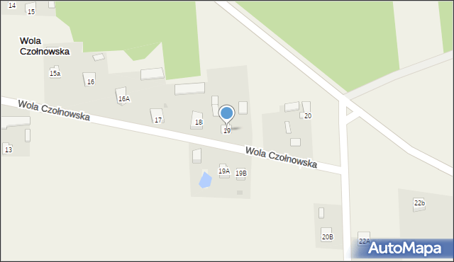 Wola Czołnowska, Wola Czołnowska, 19, mapa Wola Czołnowska