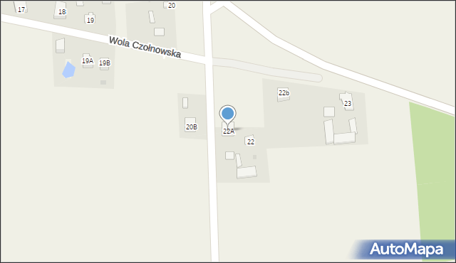 Wola Czołnowska, Wola Czołnowska, 22A, mapa Wola Czołnowska