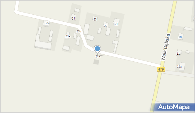 Wola Dąbska, Wola Dąbska, 24a, mapa Wola Dąbska
