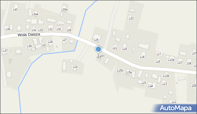 Wola Dalsza, Wola Dalsza, 123, mapa Wola Dalsza