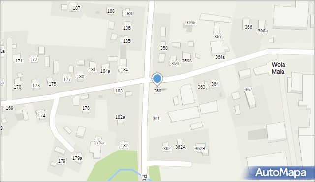 Wola Dalsza, Wola Dalsza, 360, mapa Wola Dalsza