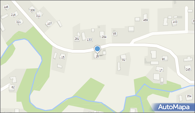 Wola Dębińska, Wola Dębińska, 16, mapa Wola Dębińska