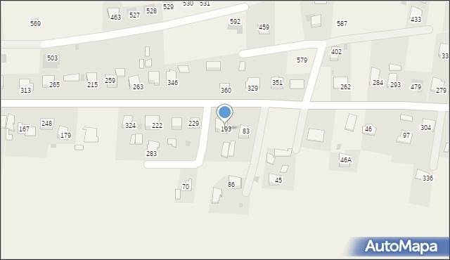 Wola Dębińska, Wola Dębińska, 193, mapa Wola Dębińska