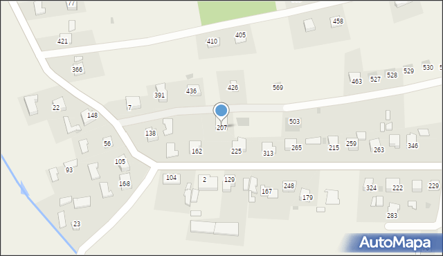 Wola Dębińska, Wola Dębińska, 207, mapa Wola Dębińska