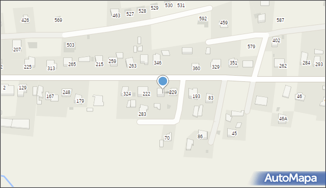 Wola Dębińska, Wola Dębińska, 251, mapa Wola Dębińska