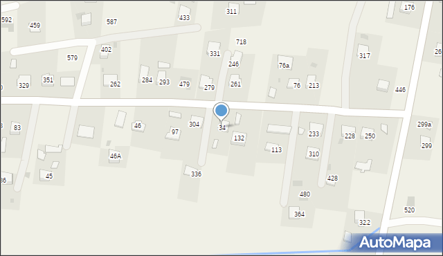 Wola Dębińska, Wola Dębińska, 34, mapa Wola Dębińska