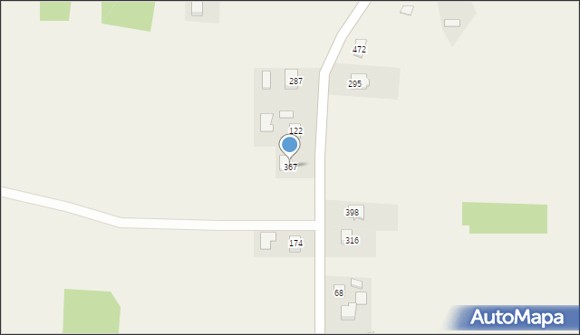 Wola Dębińska, Wola Dębińska, 367, mapa Wola Dębińska