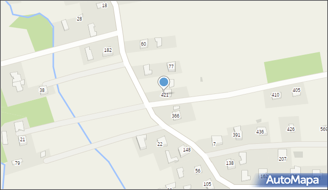 Wola Dębińska, Wola Dębińska, 421, mapa Wola Dębińska