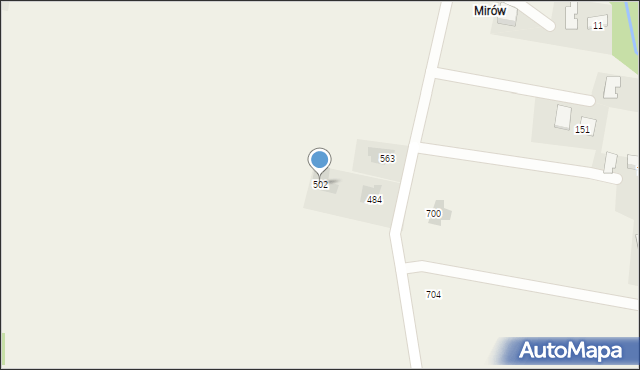 Wola Dębińska, Wola Dębińska, 502, mapa Wola Dębińska