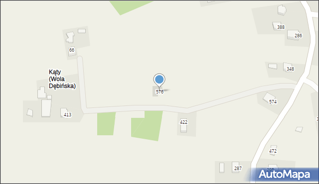 Wola Dębińska, Wola Dębińska, 576, mapa Wola Dębińska