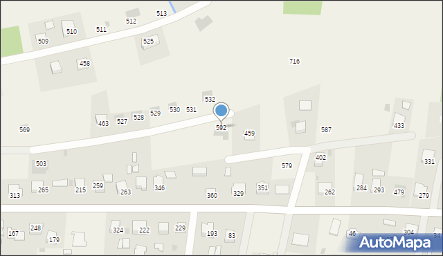 Wola Dębińska, Wola Dębińska, 592, mapa Wola Dębińska