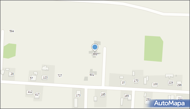 Wola Dębińska, Wola Dębińska, 602, mapa Wola Dębińska