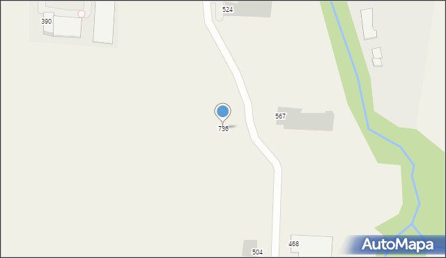 Wola Dębińska, Wola Dębińska, 736, mapa Wola Dębińska