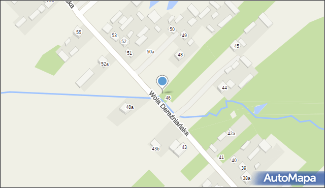 Wola Dereźniańska, Wola Dereźniańska, 47, mapa Wola Dereźniańska