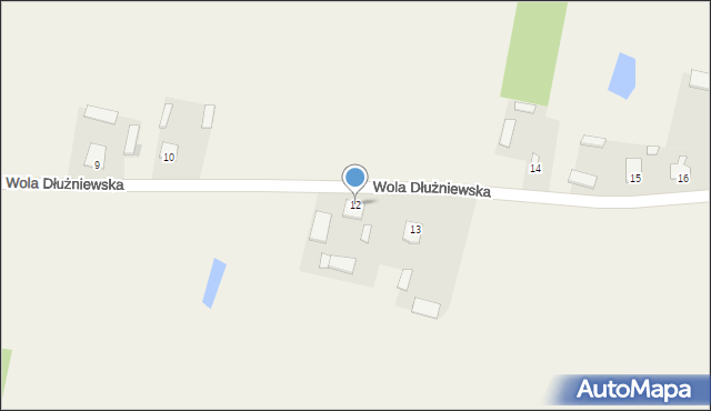 Wola Dłużniewska, Wola Dłużniewska, 12, mapa Wola Dłużniewska