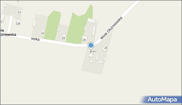 Wola Dłużniewska, Wola Dłużniewska, 27, mapa Wola Dłużniewska