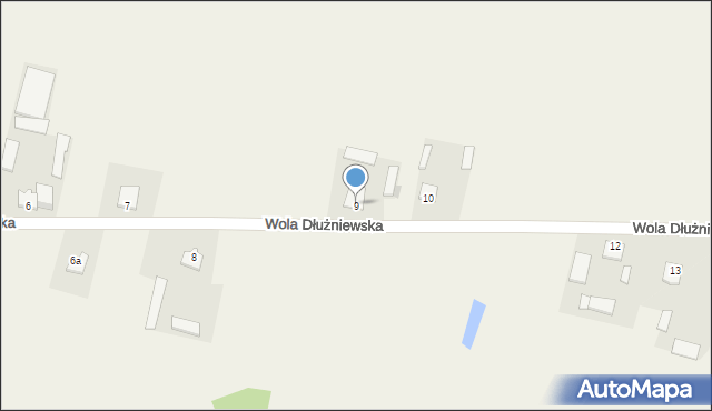 Wola Dłużniewska, Wola Dłużniewska, 9, mapa Wola Dłużniewska