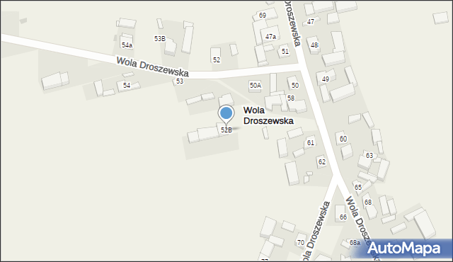 Wola Droszewska, Wola Droszewska, 52B, mapa Wola Droszewska