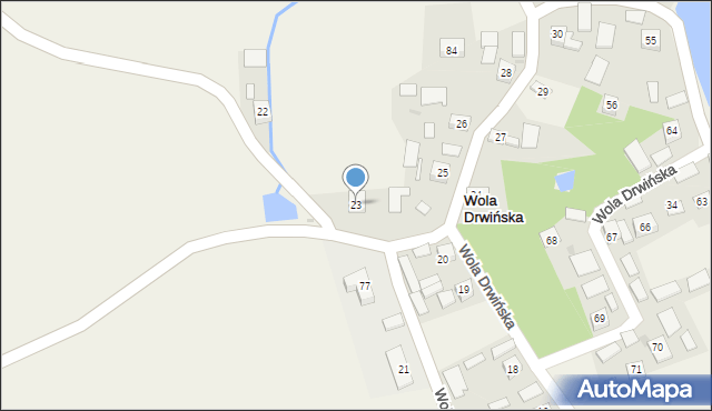 Wola Drwińska, Wola Drwińska, 23, mapa Wola Drwińska