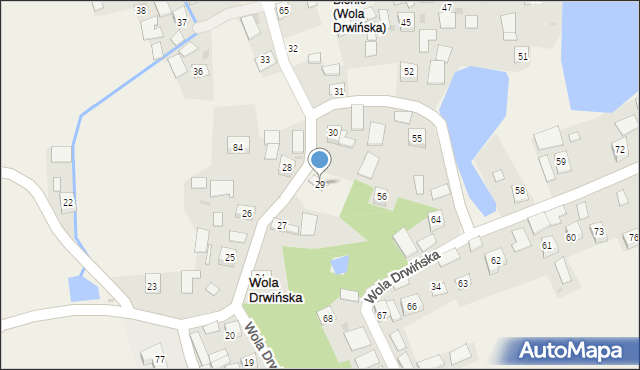 Wola Drwińska, Wola Drwińska, 29, mapa Wola Drwińska