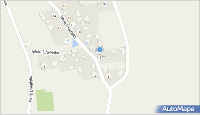 Wola Drwińska, Wola Drwińska, 3, mapa Wola Drwińska