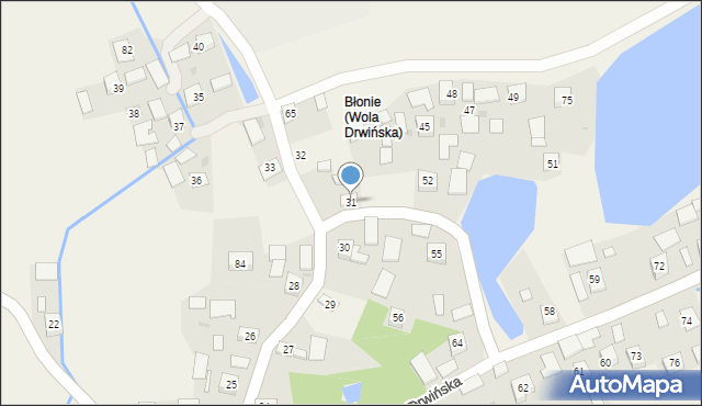 Wola Drwińska, Wola Drwińska, 31, mapa Wola Drwińska