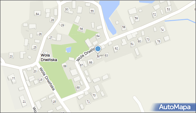 Wola Drwińska, Wola Drwińska, 34, mapa Wola Drwińska