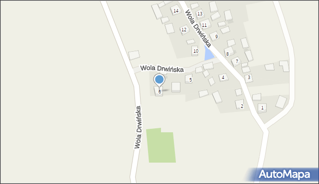 Wola Drwińska, Wola Drwińska, 6, mapa Wola Drwińska