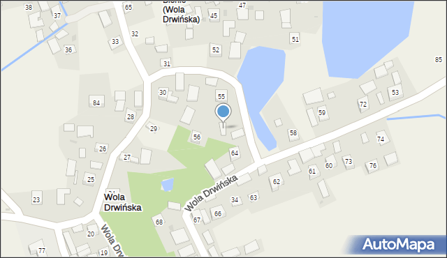 Wola Drwińska, Wola Drwińska, 86, mapa Wola Drwińska