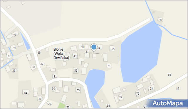 Wola Drwińska, Wola Drwińska, 89, mapa Wola Drwińska