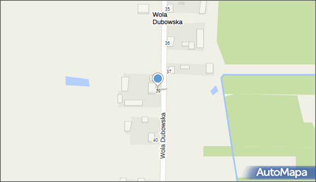 Wola Dubowska, Wola Dubowska, 39, mapa Wola Dubowska