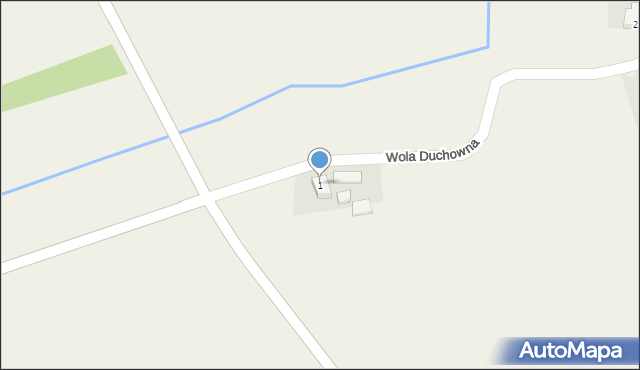 Wola Duchowna, Wola Duchowna, 1, mapa Wola Duchowna