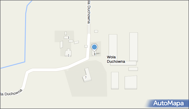 Wola Duchowna, Wola Duchowna, 9, mapa Wola Duchowna