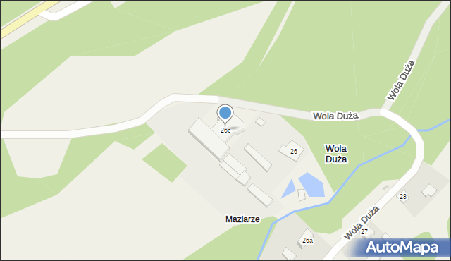 Wola Duża, Wola Duża, 26c, mapa Wola Duża