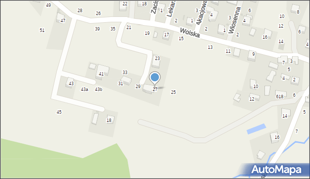 Wola Filipowska, Wolska, 27, mapa Wola Filipowska